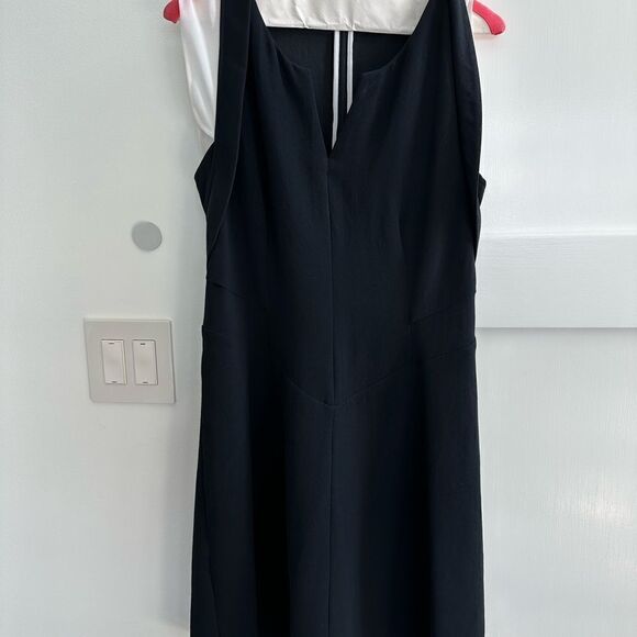 The Kooples black and white sleeveless dress with back zipper. Size large - Picture 1 of 14